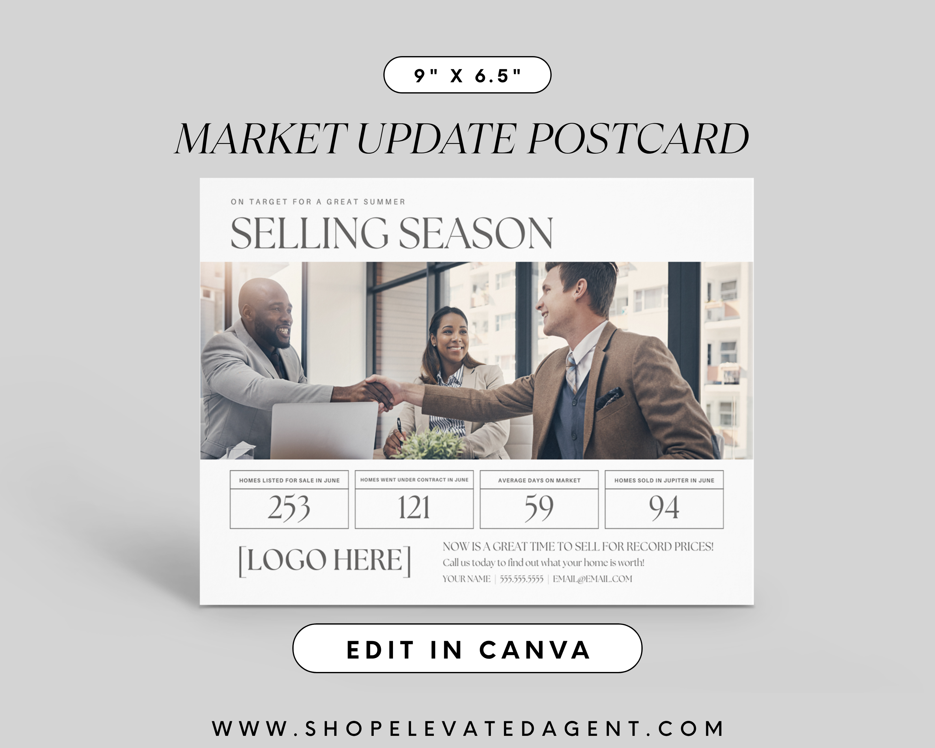 Market Update Postcard - Peaceful Design Style