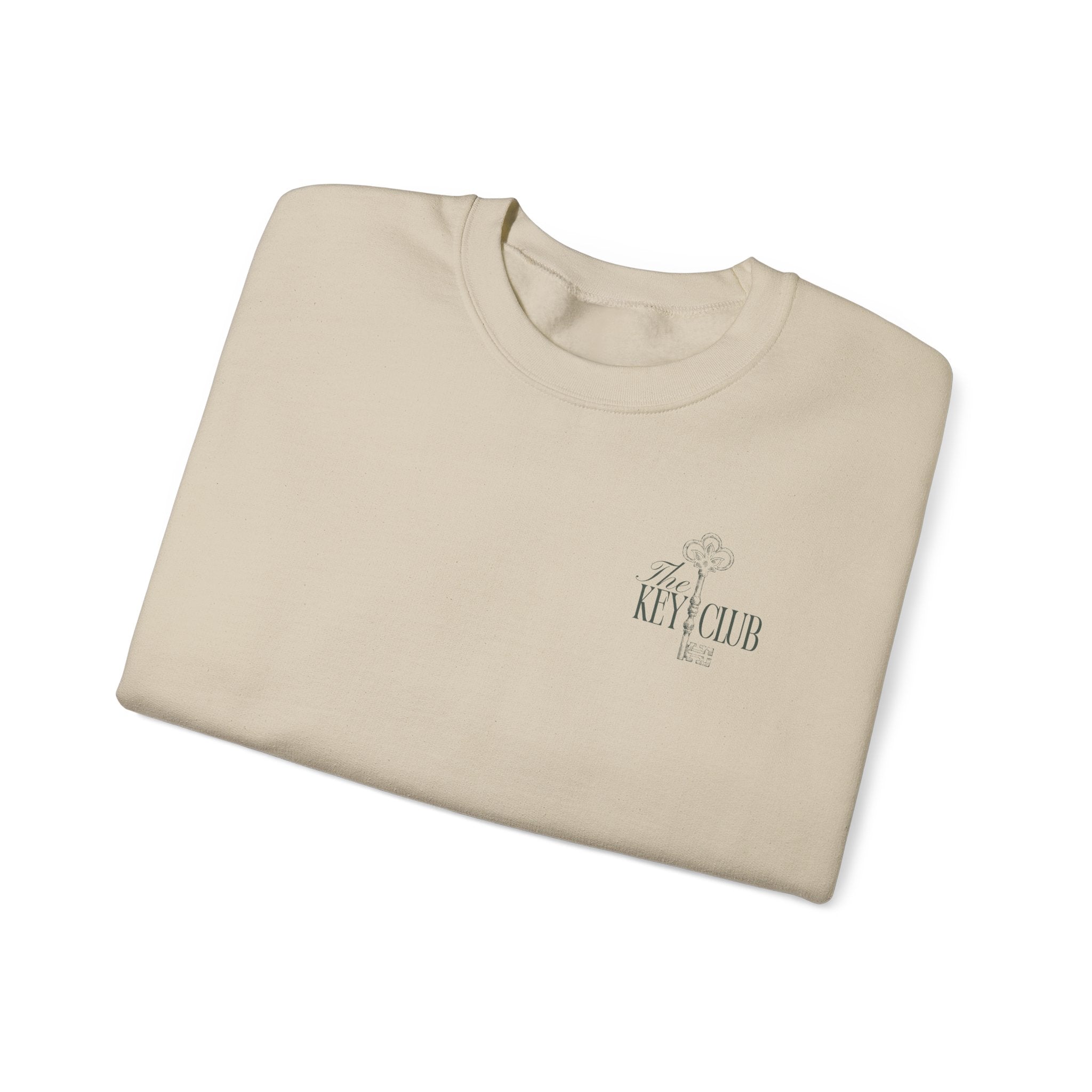 Key Club Vintage Key Crewneck Sweatshirt With Sleeves