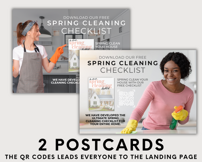 Spring Cleaning Checklist, Real Estate Bundle, Cleaning Schedule, House Cleaning, Declutter Checklist, Cleaning Planner, Real Estate Flyer
