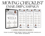 Moving Checklist email drip campaign - Peaceful Design Style