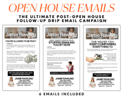 Open House Email Follow Up Drip Campaign - Classic Design Style