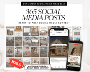Social Media Posts Bundle - Natural Design Style Volume 2