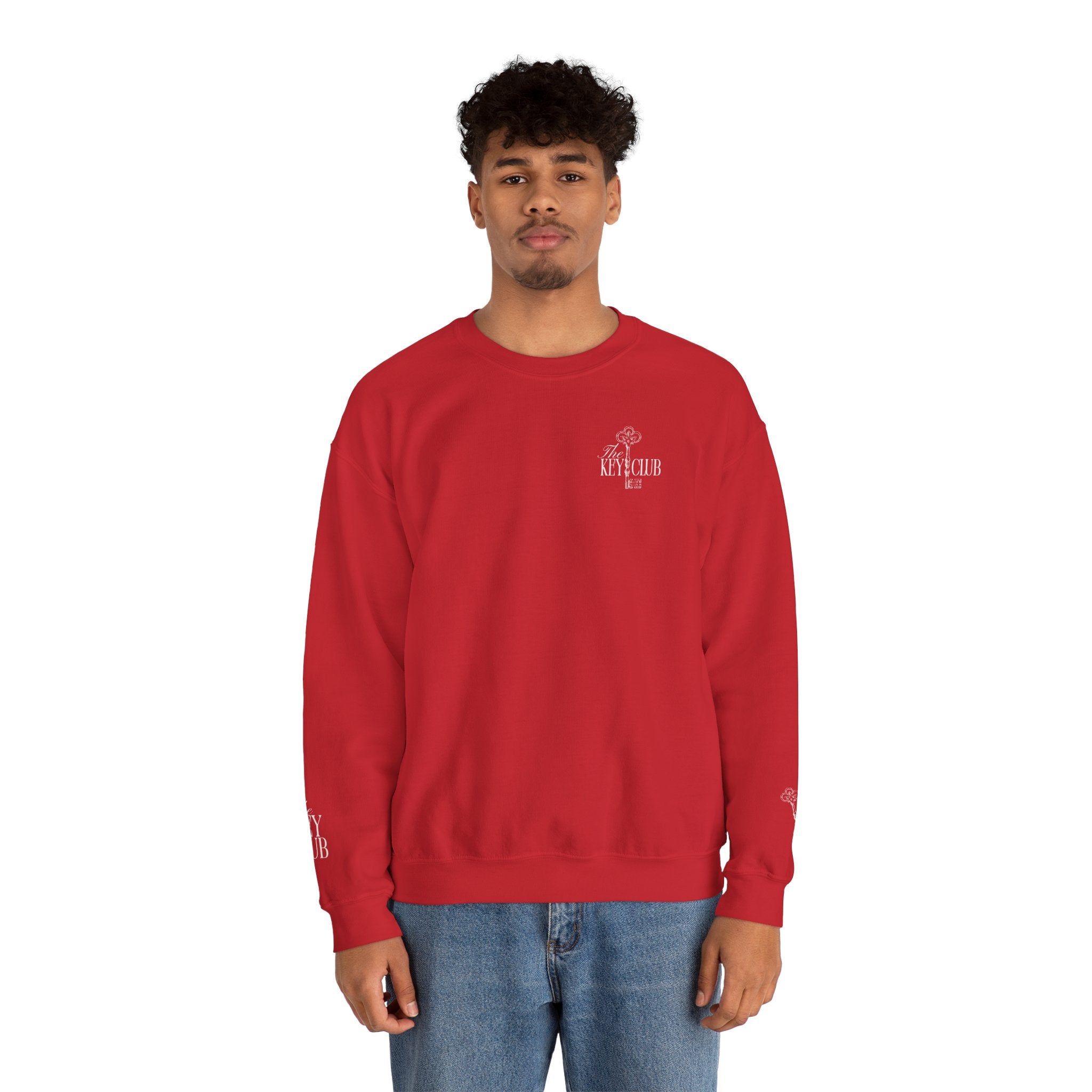 Key Club Vintage Key Crewneck Sweatshirt With Sleeves