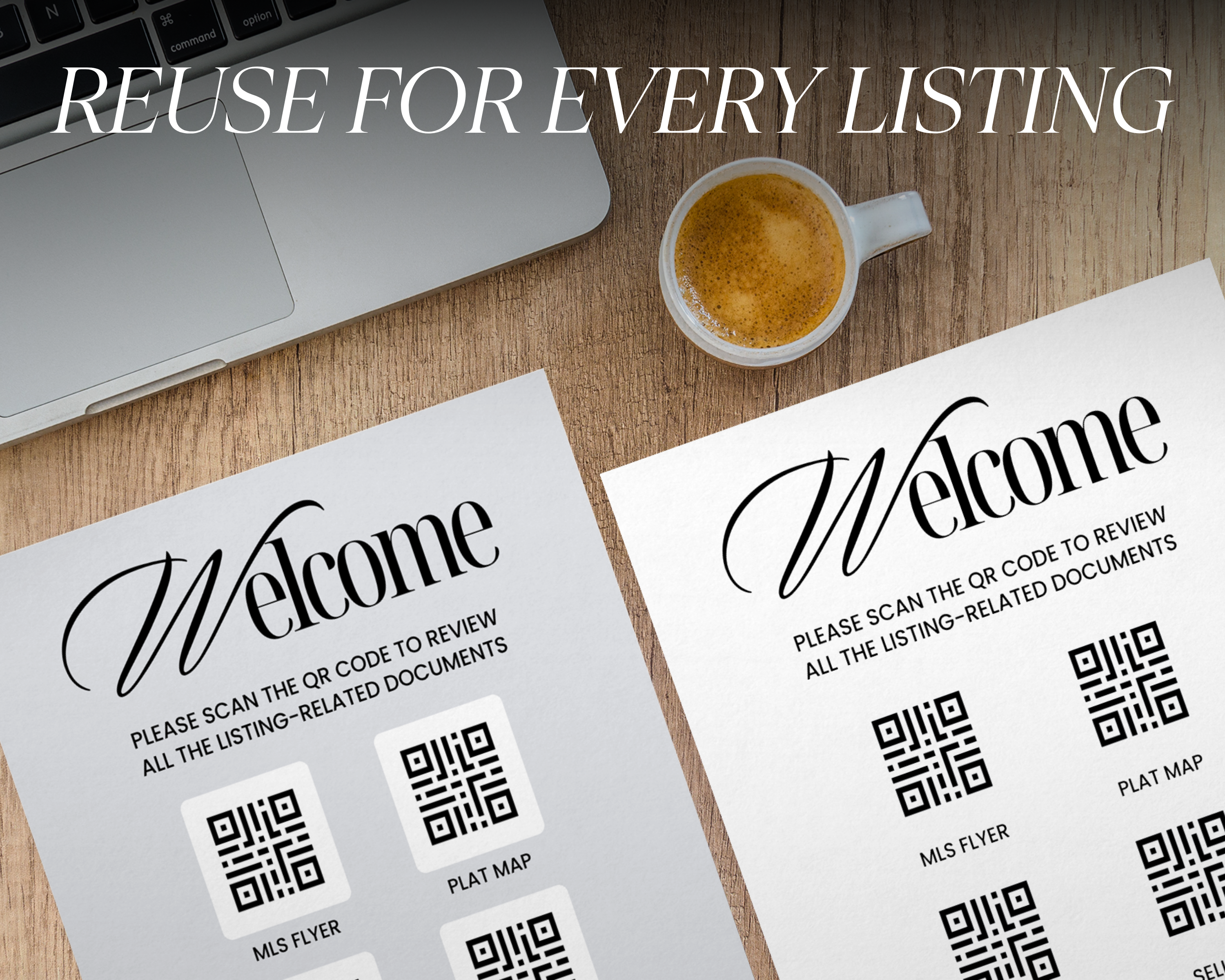 Real Estate Listing QR sign Flyer 3