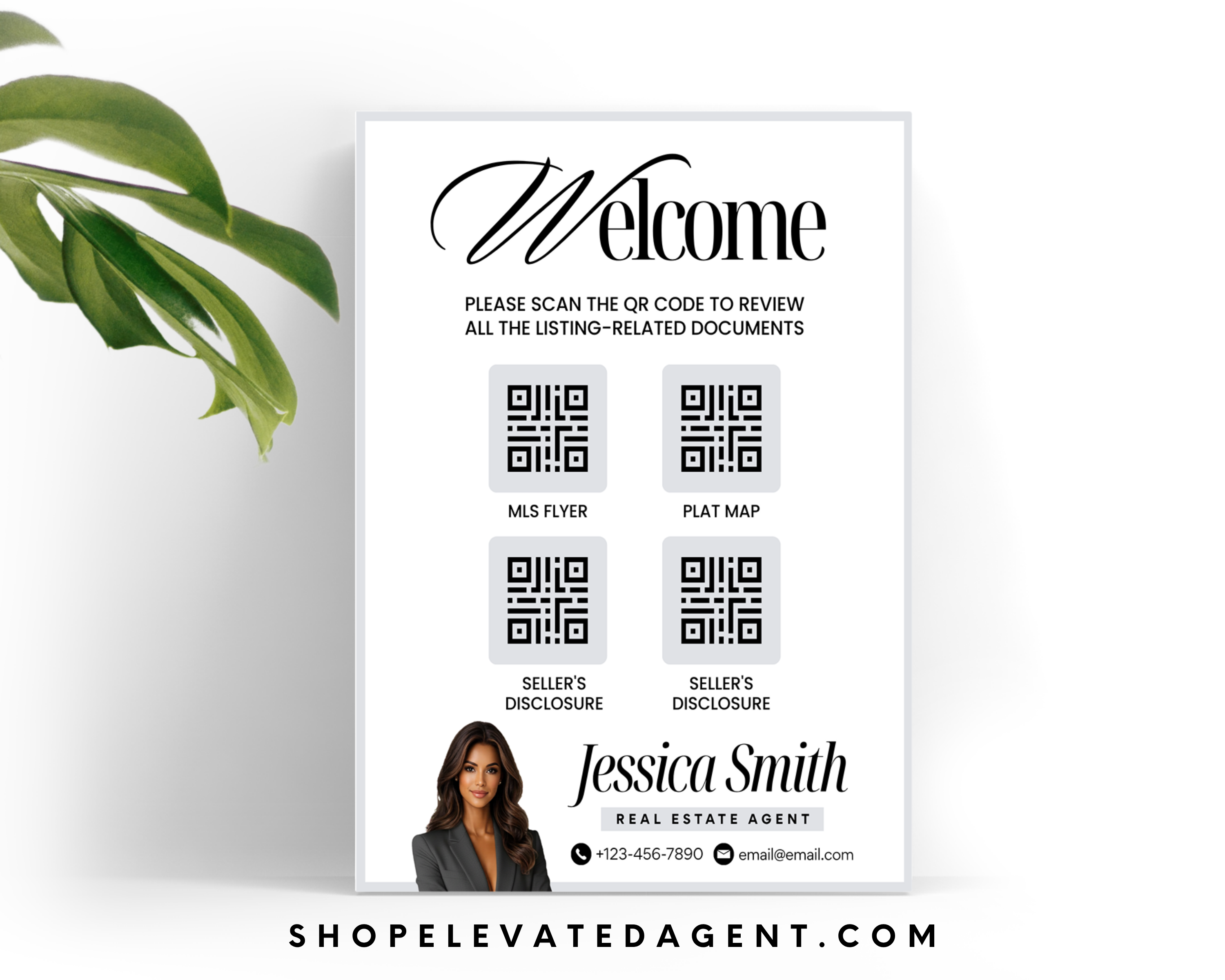 Real Estate Listing QR sign Flyer 3