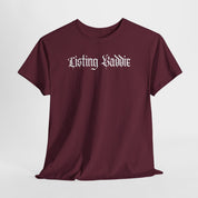 Listing Baddie Gothic Script White T-Shirt