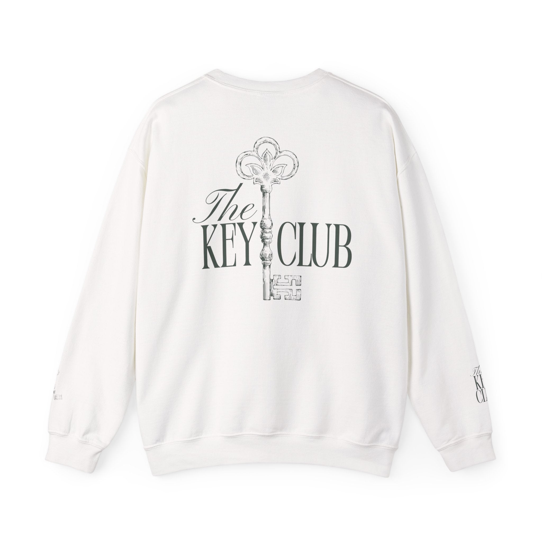 Key Club Vintage Key Crewneck Sweatshirt With Sleeves