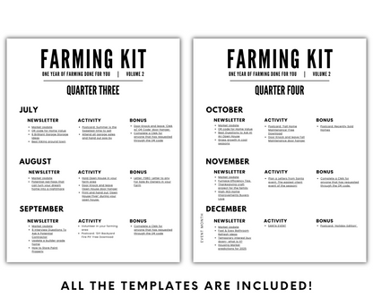 Real Estate Farming Kit, Real Estate Bundle, Realtor Marketing Plan, Newsletter Template, Real Estate Postcard, Neighborhood Farming, Mailer