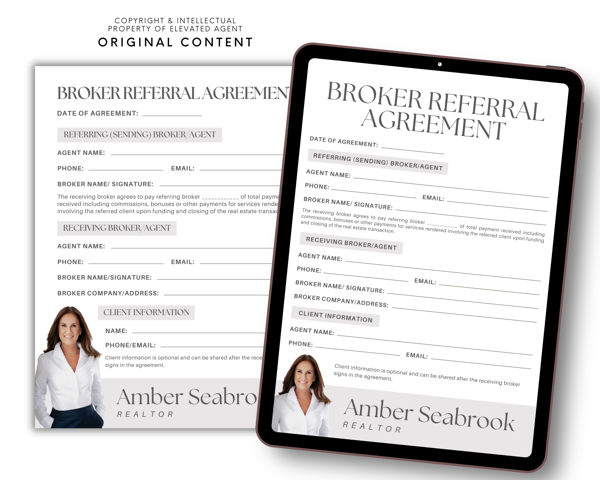 Agent Referral Talk Script Agent Referral Agreement – Elevated Agent