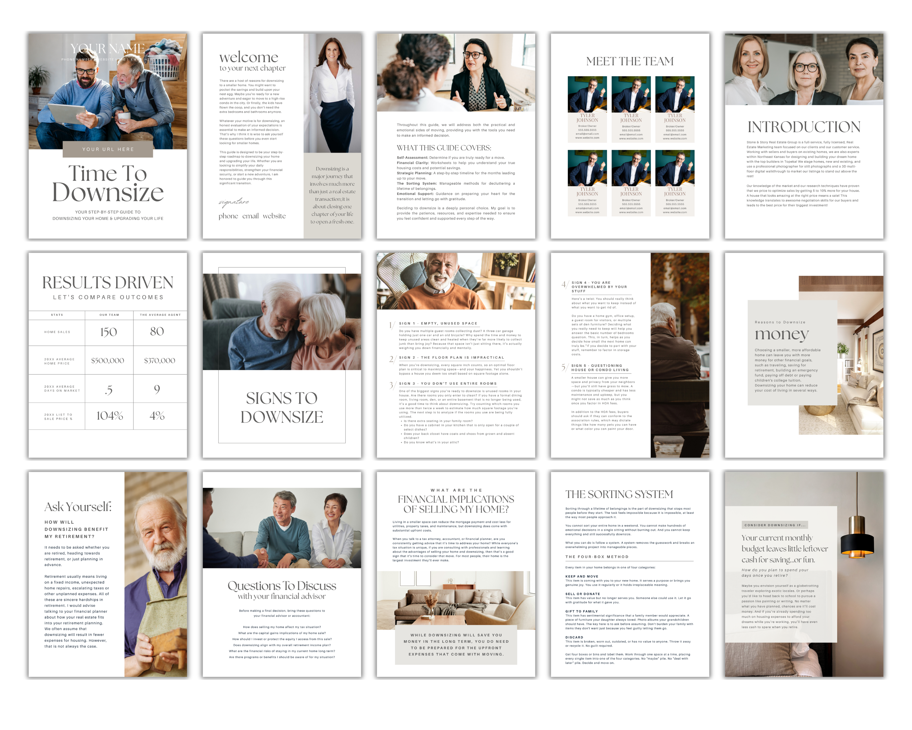Downsizing Guide - Peaceful Design Style - Real Estate Templates