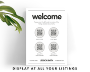 Real Estate Listing QR sign set 2