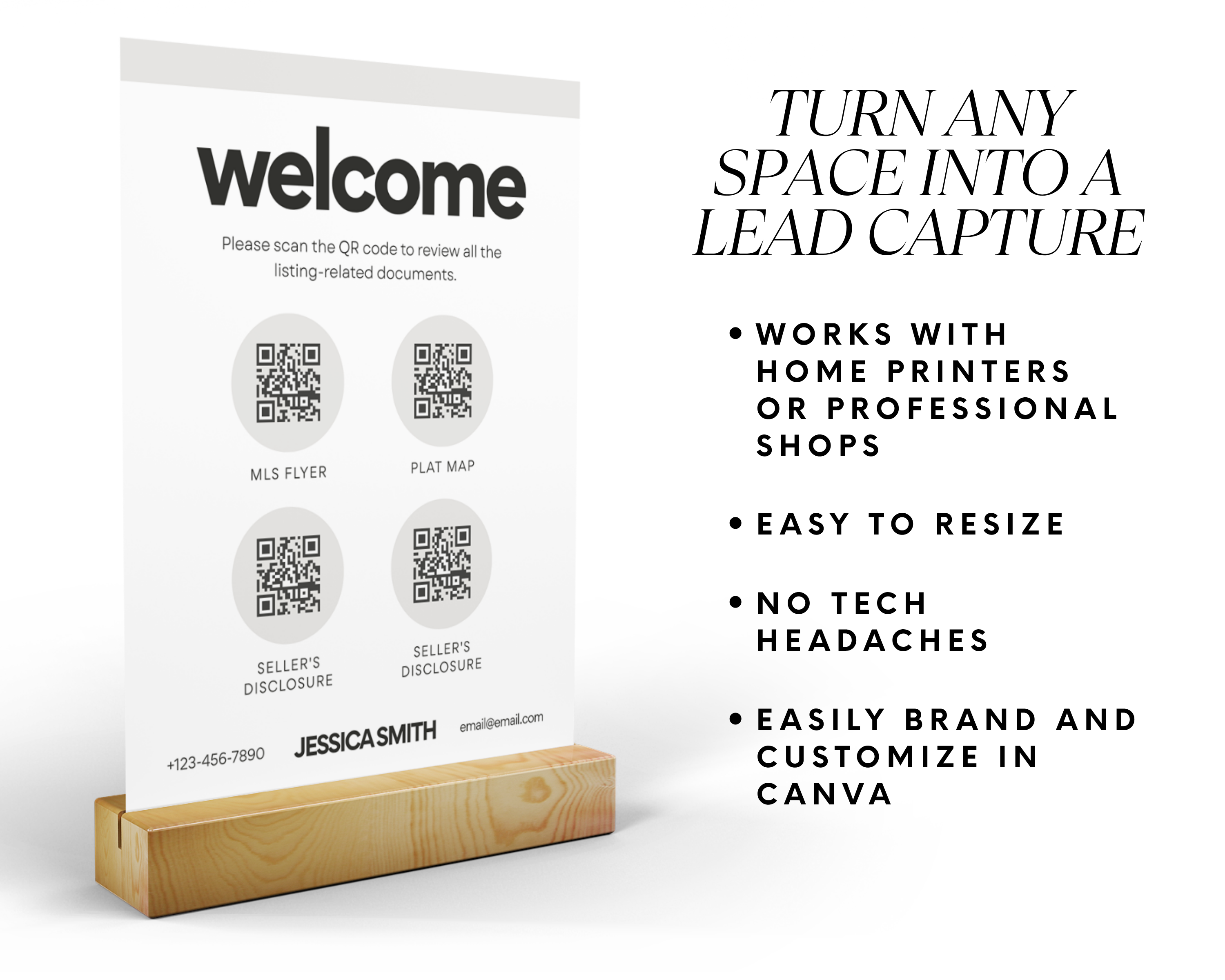 Real Estate Listing QR sign set 2