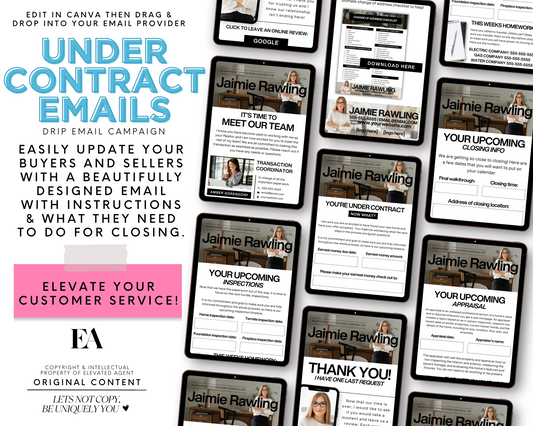 Real Estate Under Contract Emails - Real Estate Email Templates