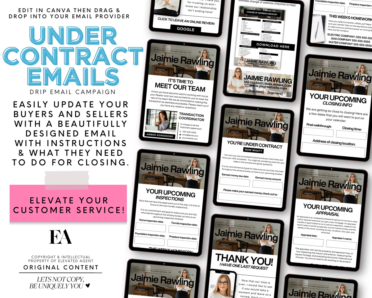 Contract Email Real Estate Under Contract Emails - Real Estate Email Templates ...