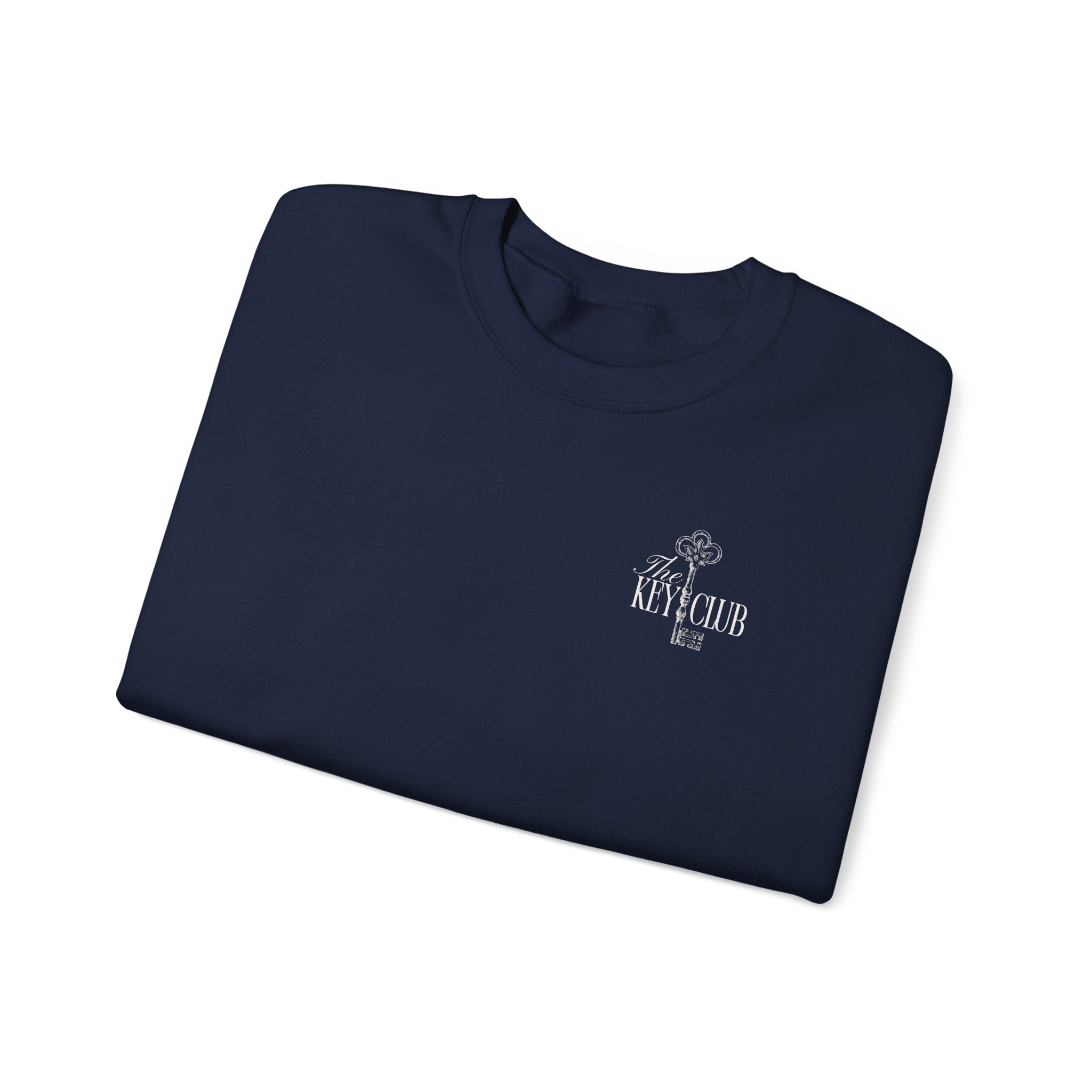 Key Club Vintage Key Crewneck Sweatshirt With Sleeves