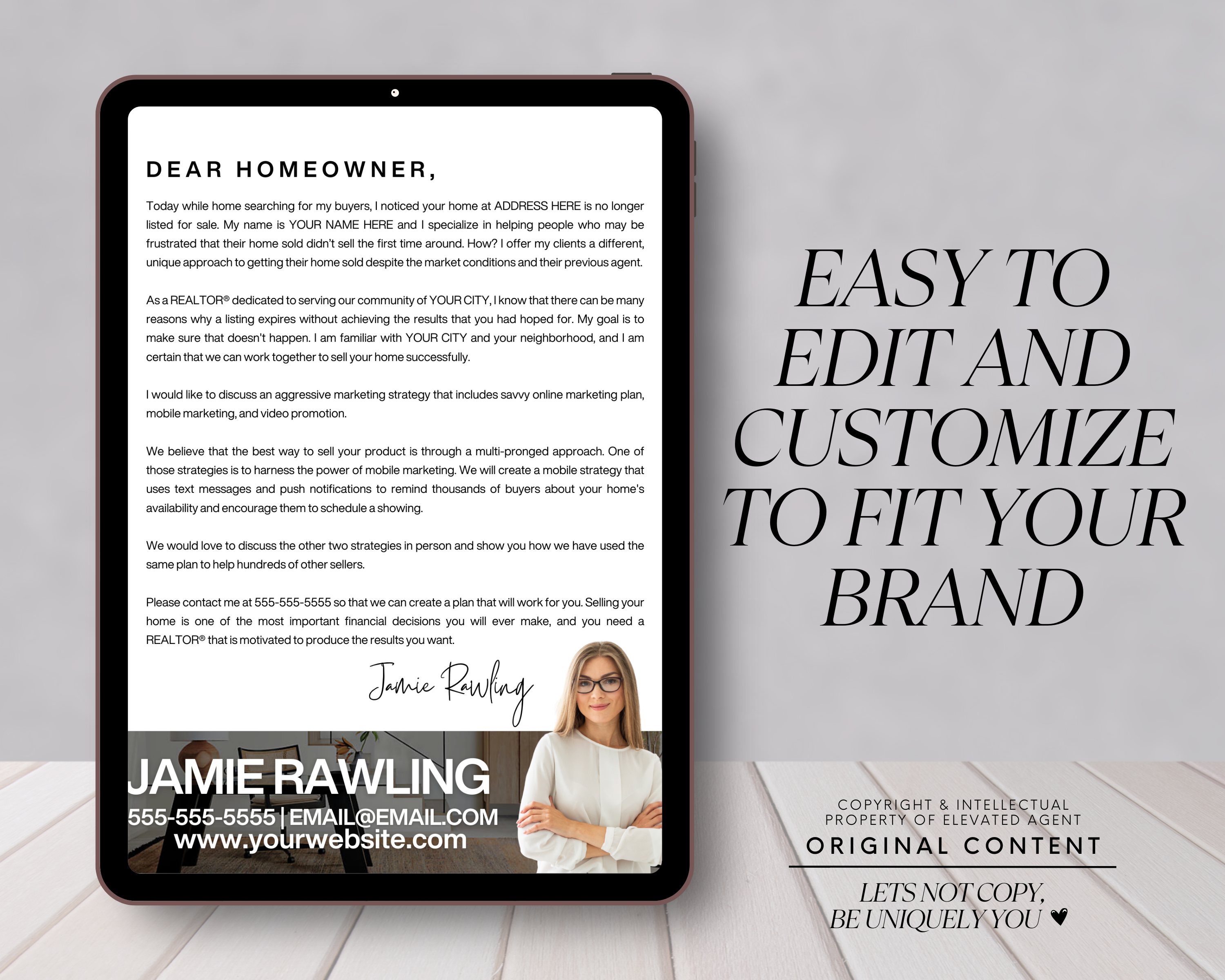 Expired Listing Letter - Classic Design Style – Elevated Agent