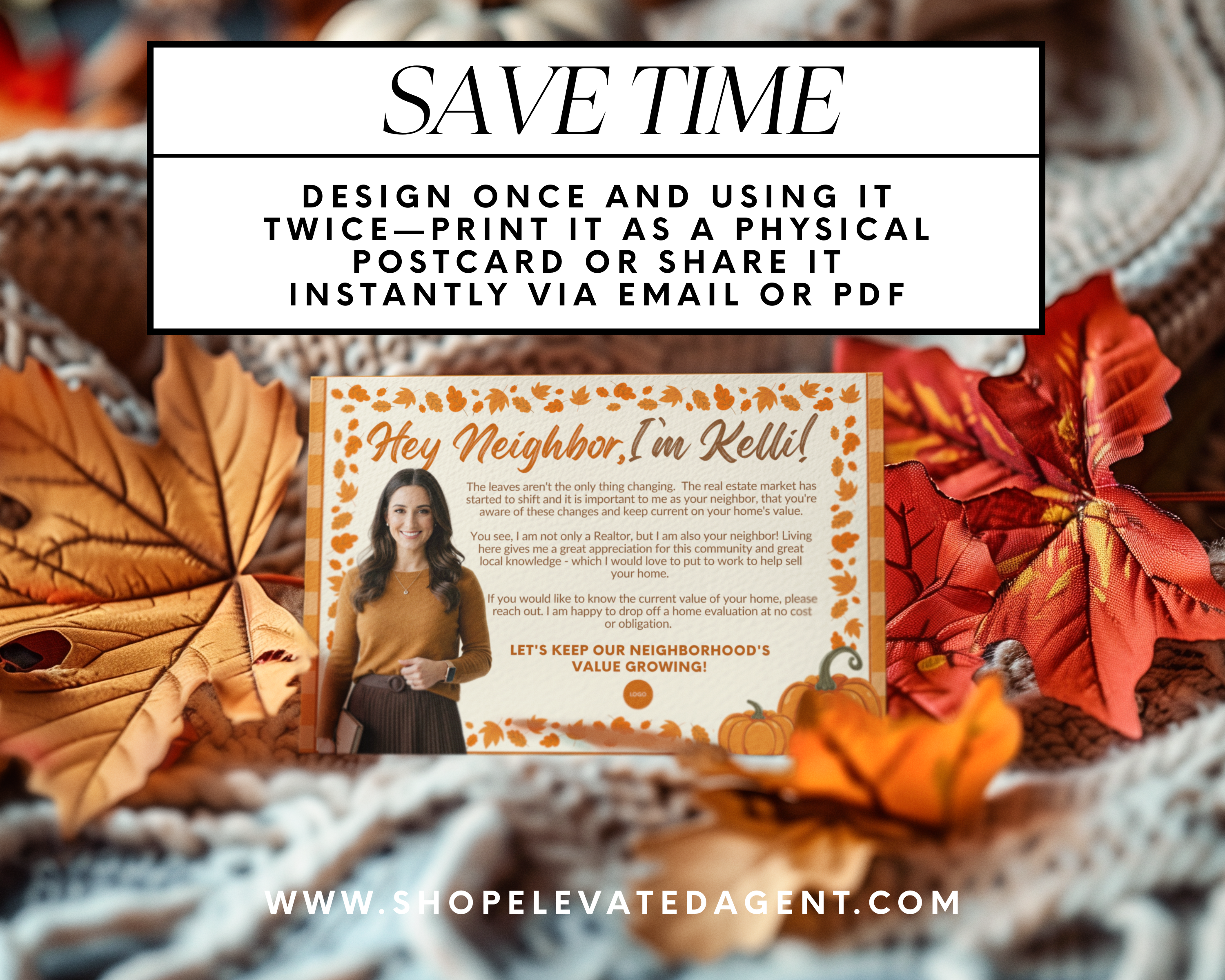 FALL  Neighborhood POSTCARD 2