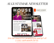 August Email Newsletter Newsletter