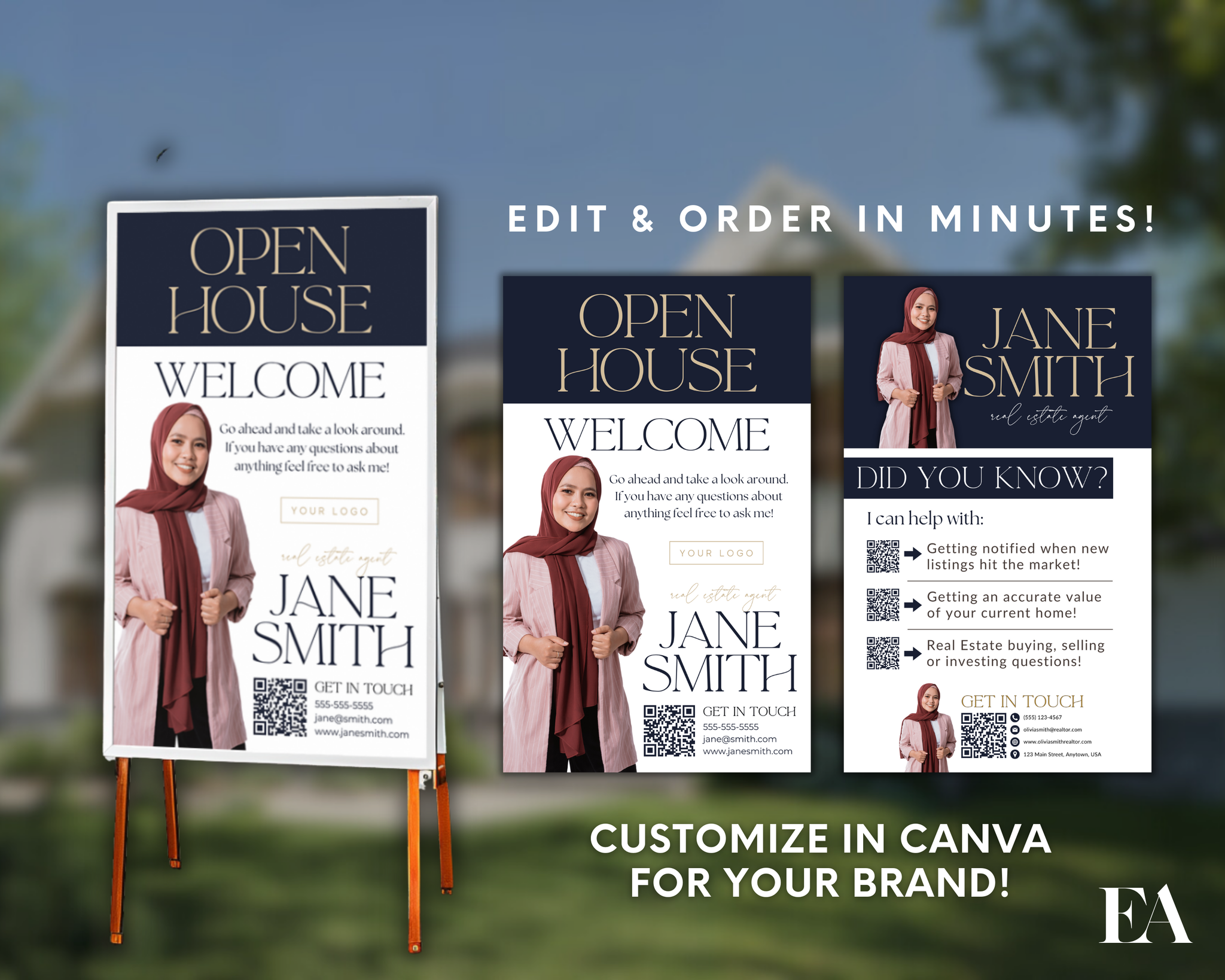 Open House A-Frame Sign 1 – Elevated Agent