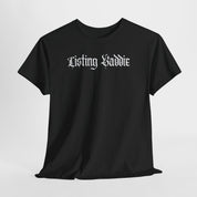 Listing Baddie Gothic Script White T-Shirt