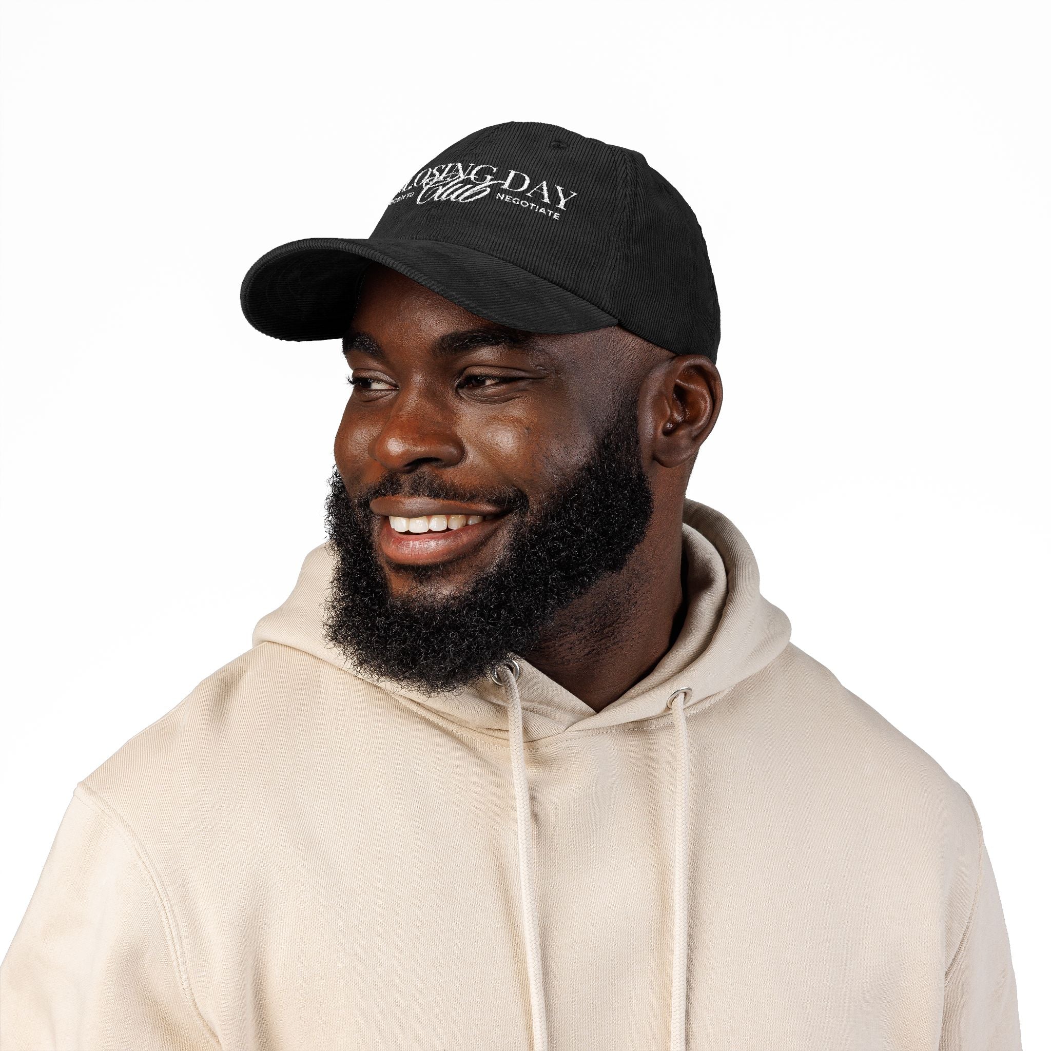 Closing Day Club Corduroy Cap — Vintage Embroidered Real Estate Closing Hat