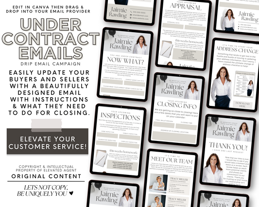 Under Contract Email Drip Campaign for Real Estate Agents