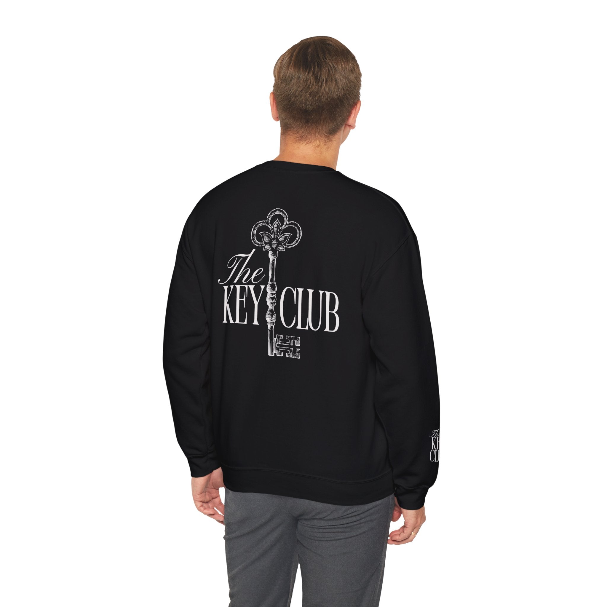 Key Club Vintage Key Crewneck Sweatshirt With Sleeves