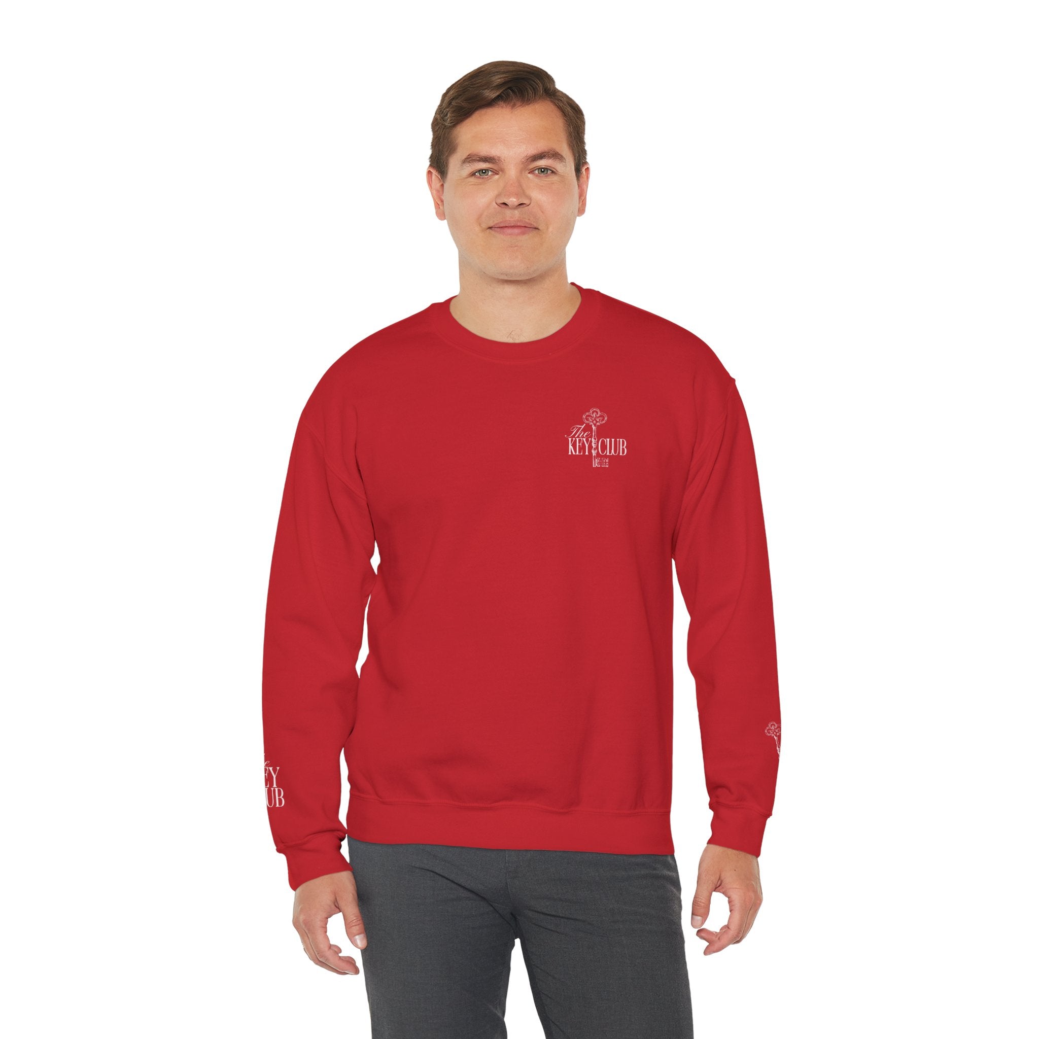 Key Club Vintage Key Crewneck Sweatshirt With Sleeves