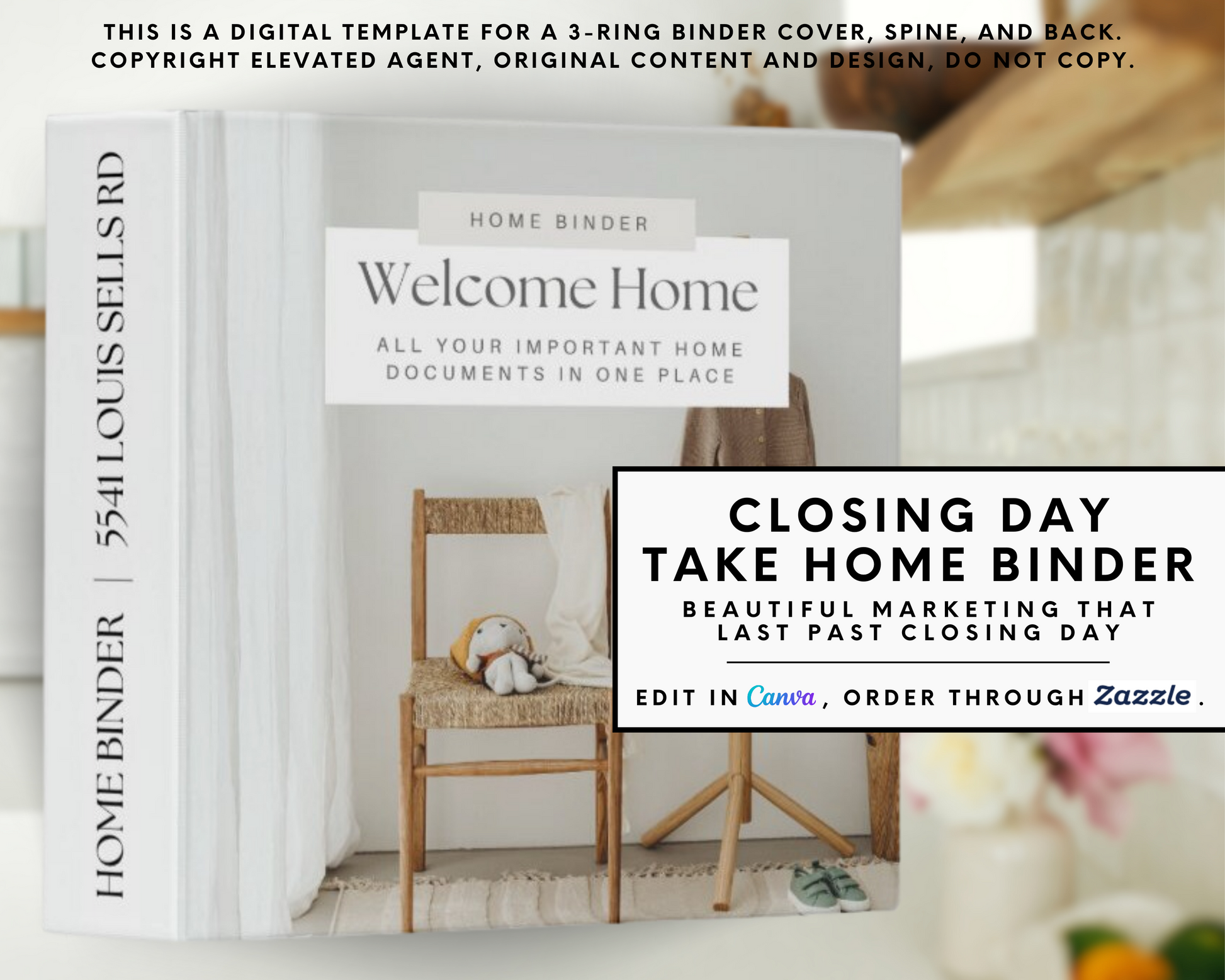 Real Estate Home Binder, Realtor Closing Exit Packet, Home Buyer Guide, Realtor Checklist, Real Estate Marketing, Realtor Binder, Closing Gift