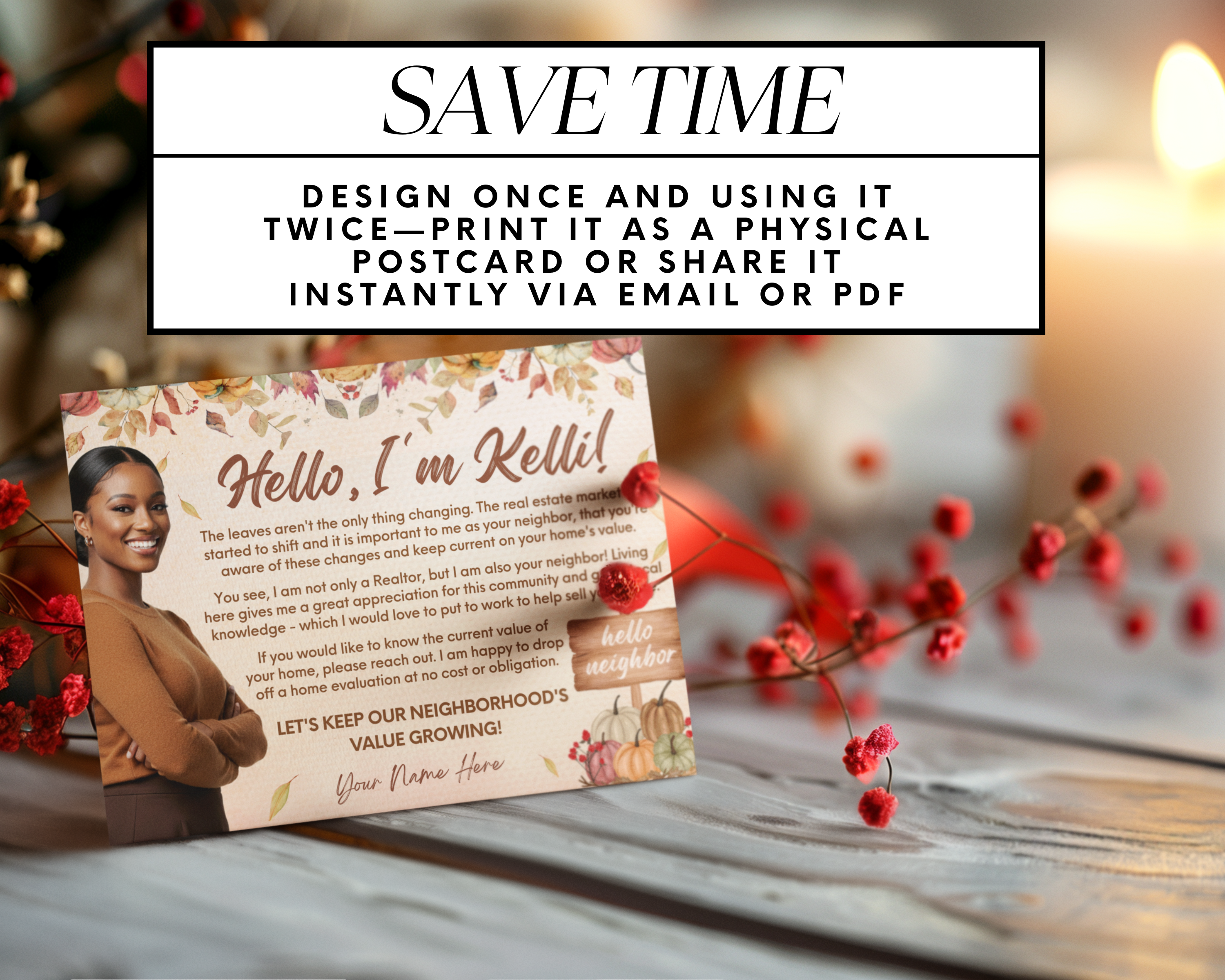 Fall Neighbor Postcard 3