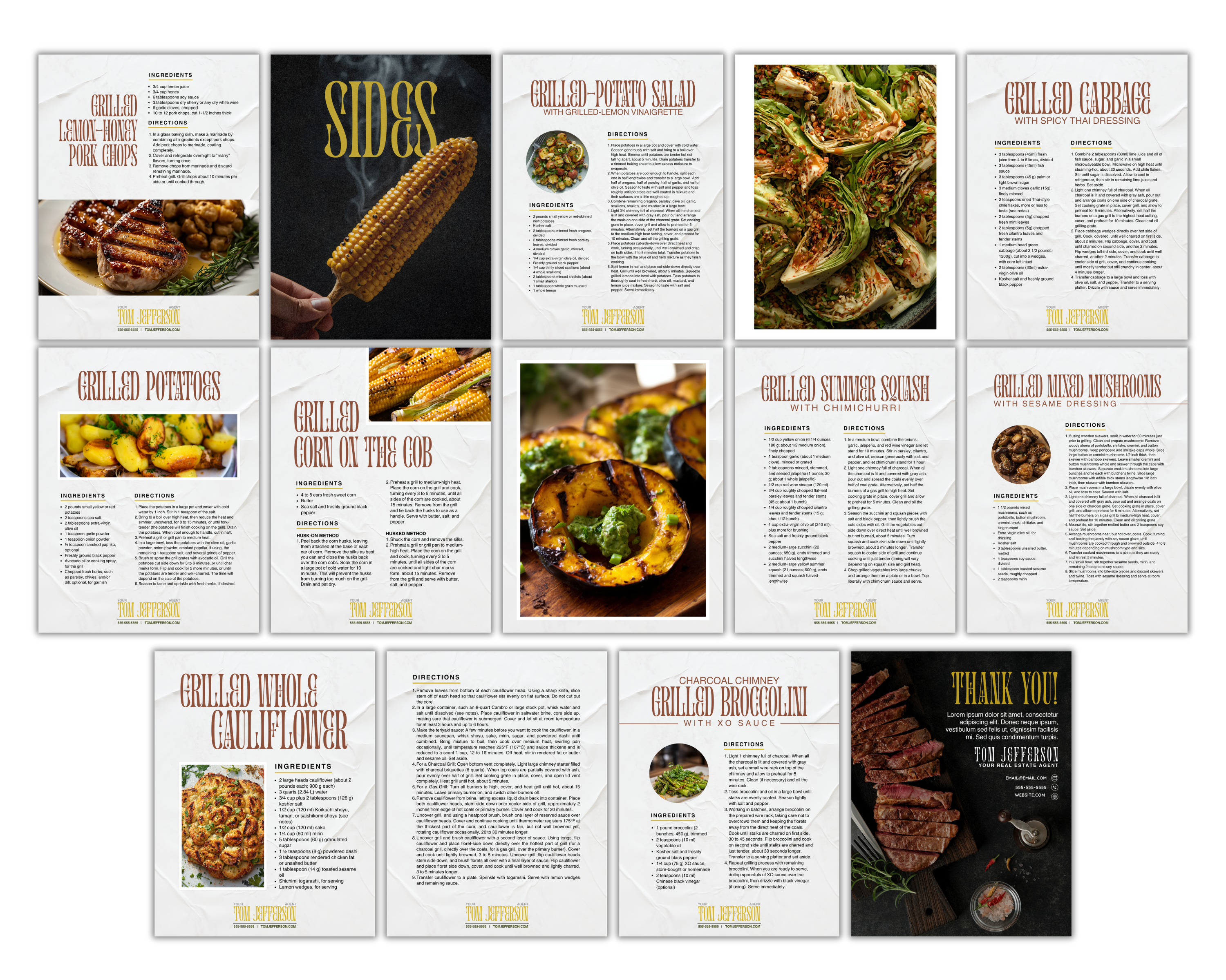 Grilling Cookbook Template