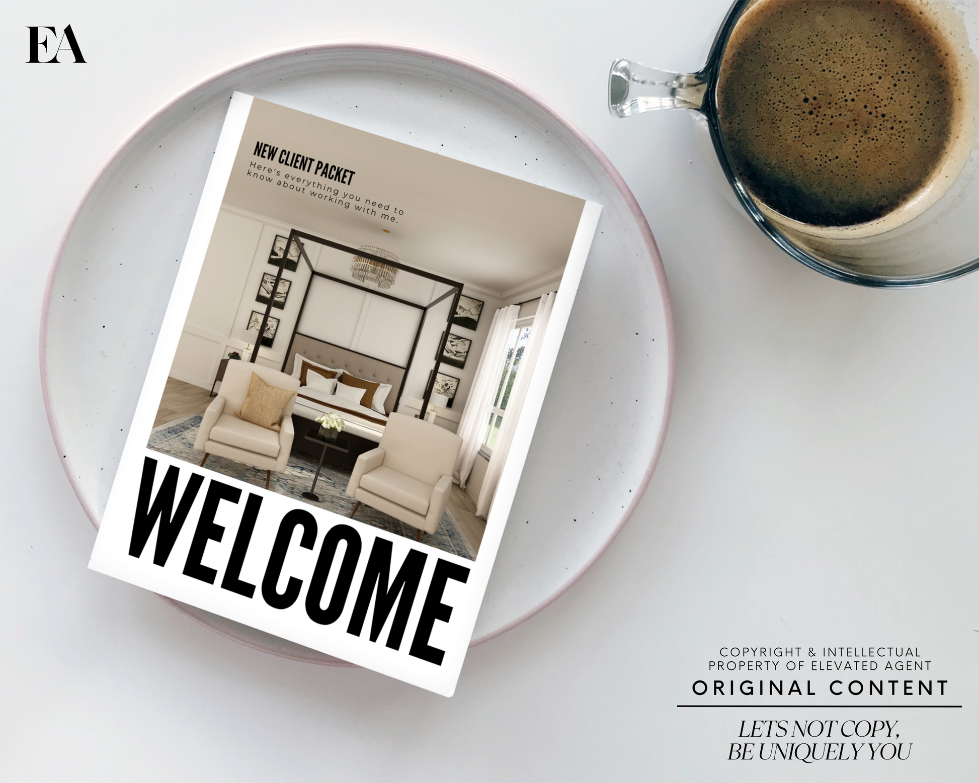 Client Welcome Packet, Real Estate Template, New Client Packet, Real Estate Marketing, Canva Template, Home Buyer Packet, Buyer's Guide