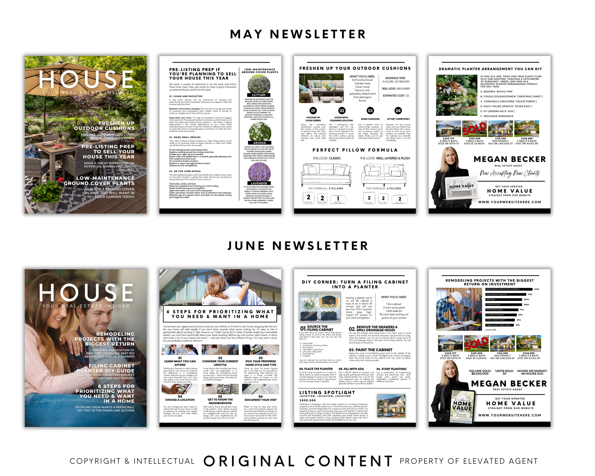 real estate newsletter, real estate newsletter template, newsletter template, real estate templates, real estate monthly newsletter