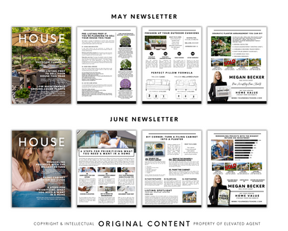 real estate newsletter, real estate newsletter template, newsletter template, real estate templates, real estate monthly newsletter