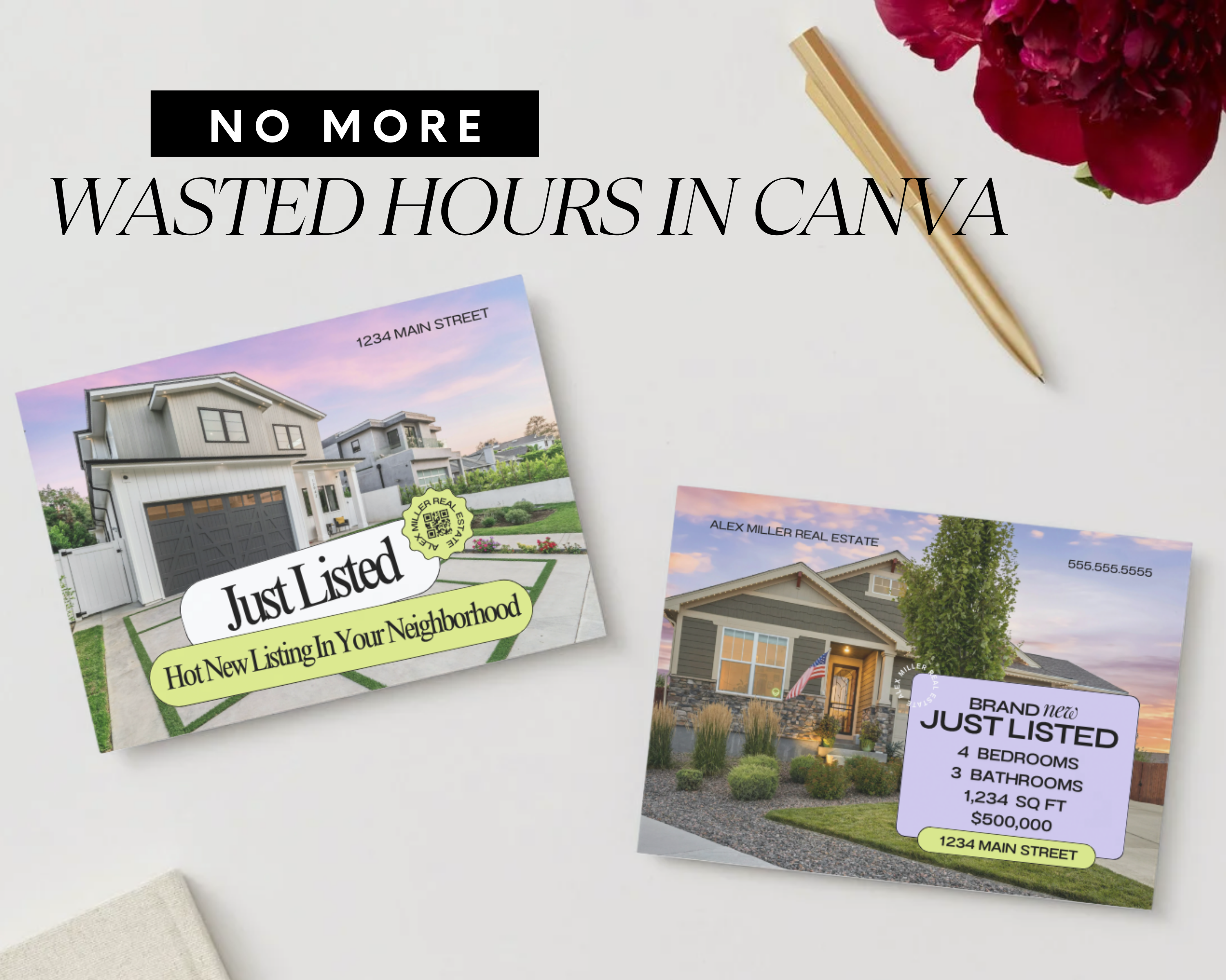 Just Listed Postcard Set 1