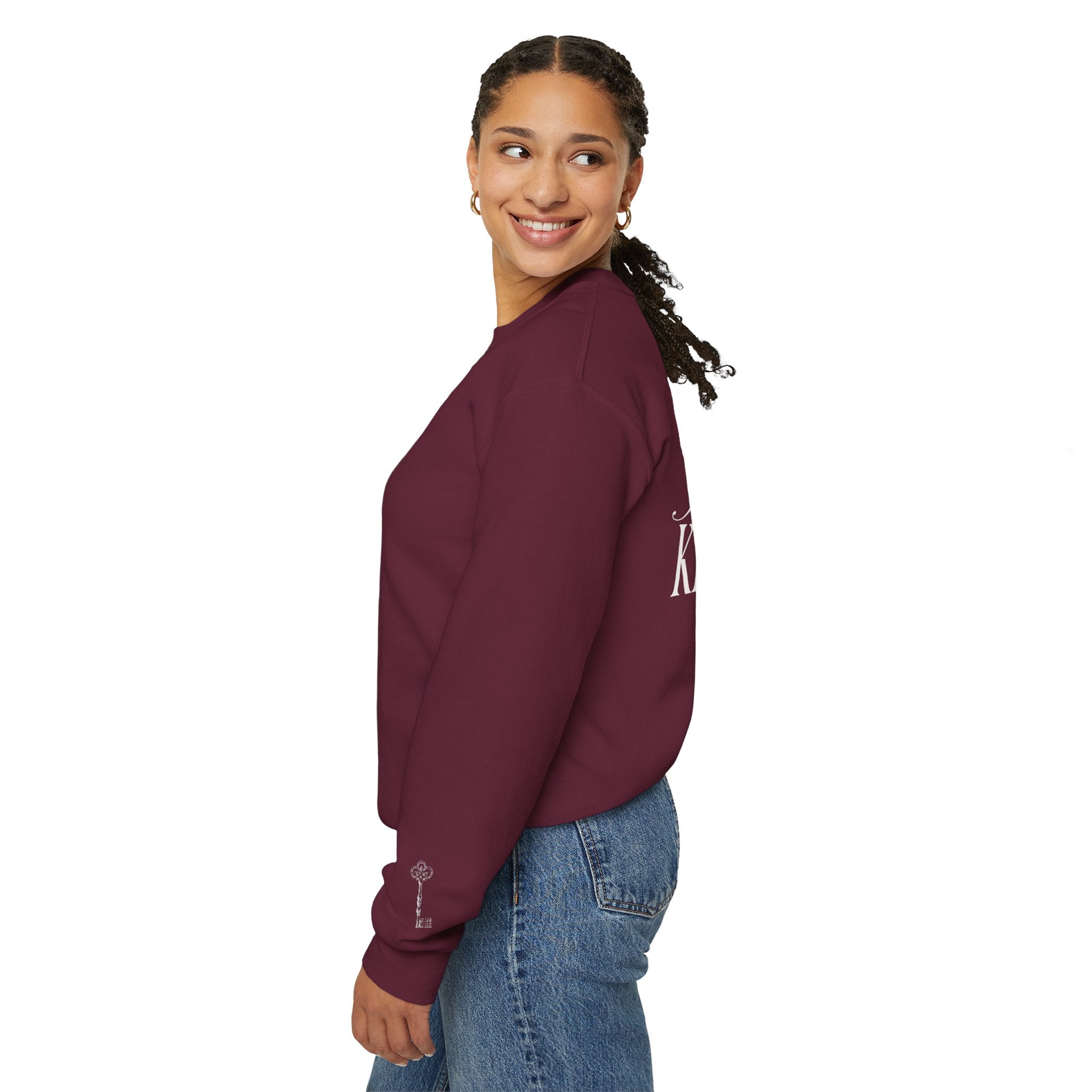 Key Club Vintage Key Crewneck Sweatshirt With Sleeves