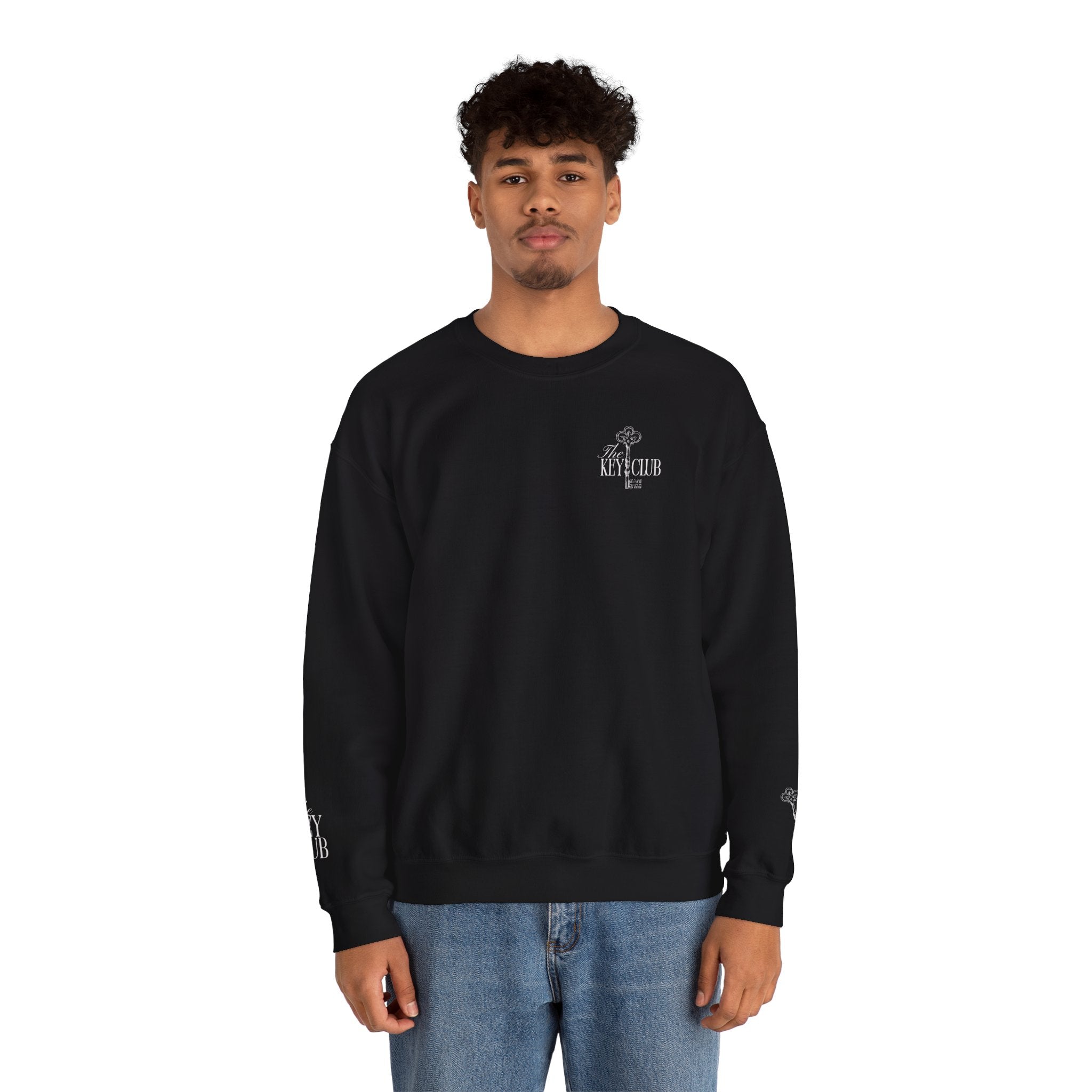 Key Club Vintage Key Crewneck Sweatshirt With Sleeves