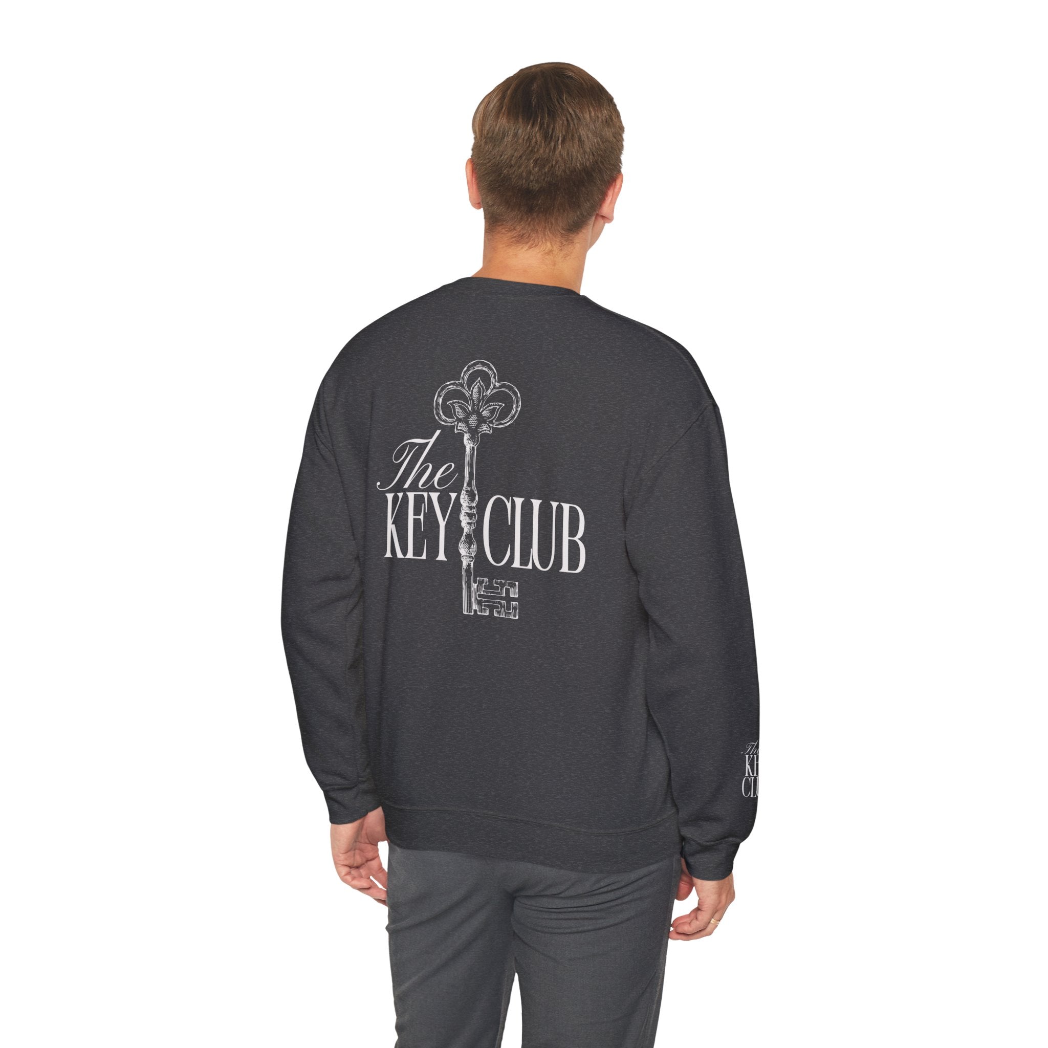 Key Club Vintage Key Crewneck Sweatshirt With Sleeves