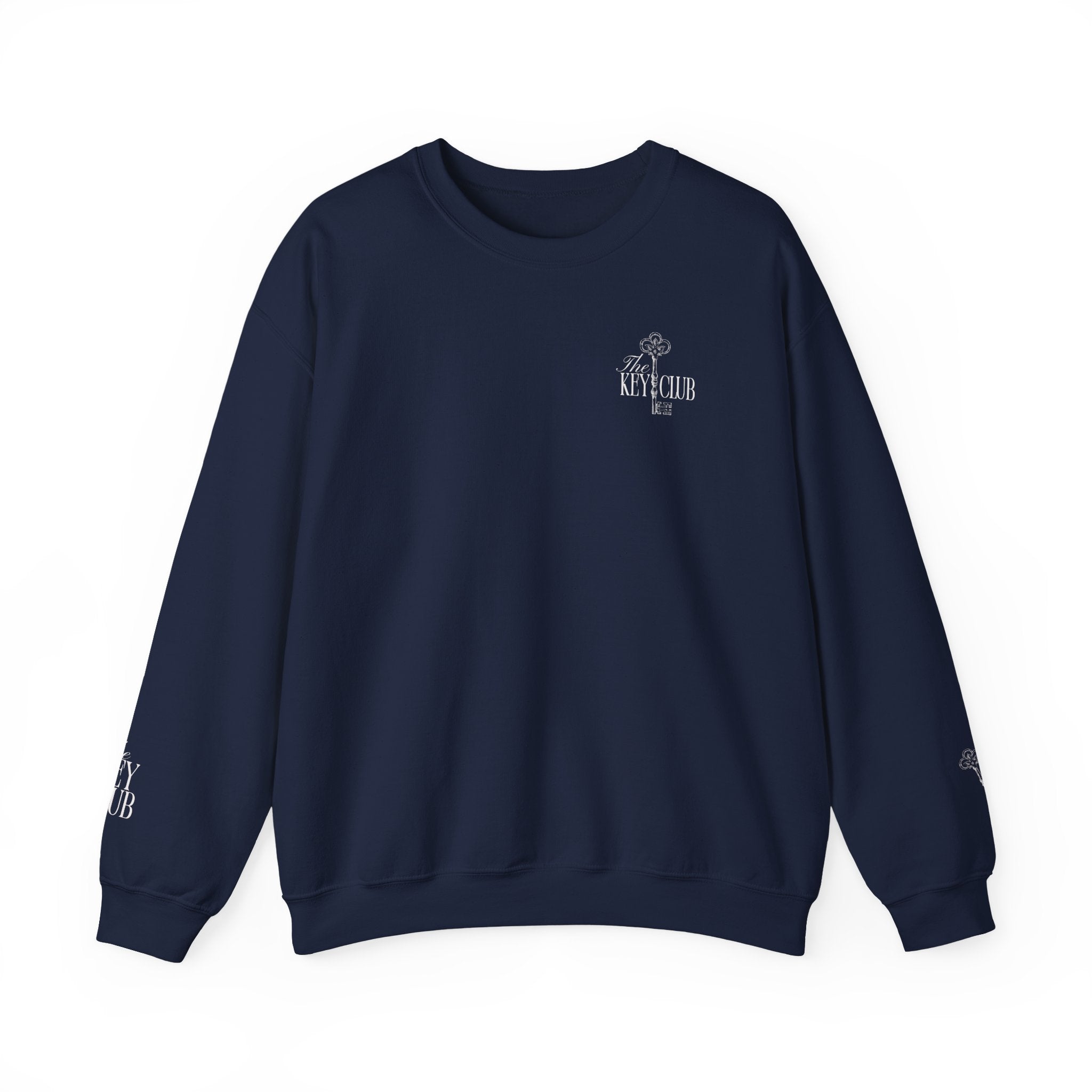 Key Club Vintage Key Crewneck Sweatshirt With Sleeves