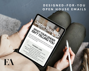 Open House Email Follow Up Drip Campaign - Classic Design Style