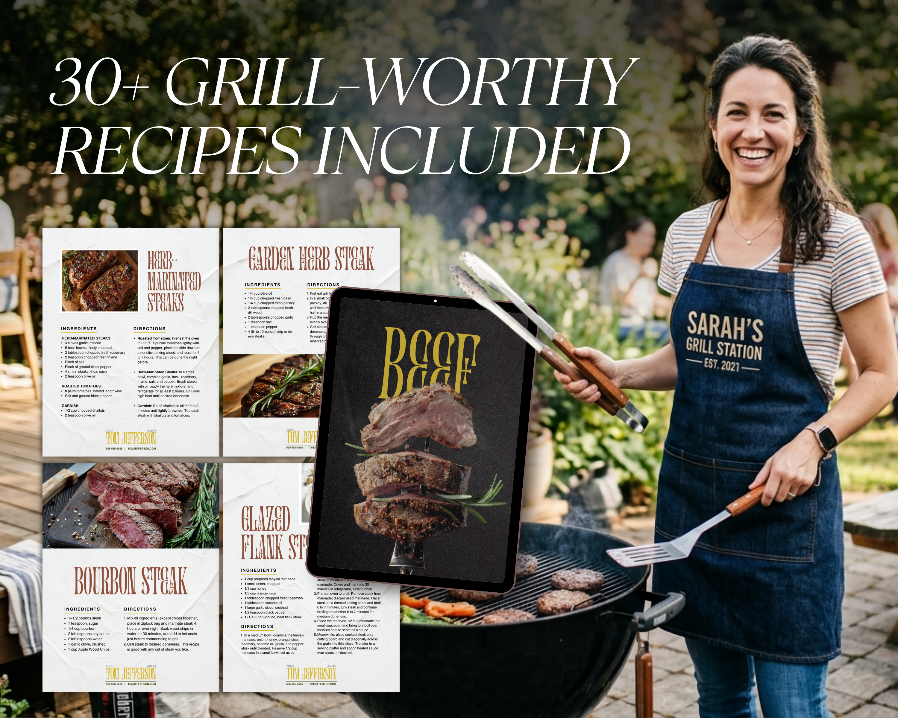Grilling Cookbook Template