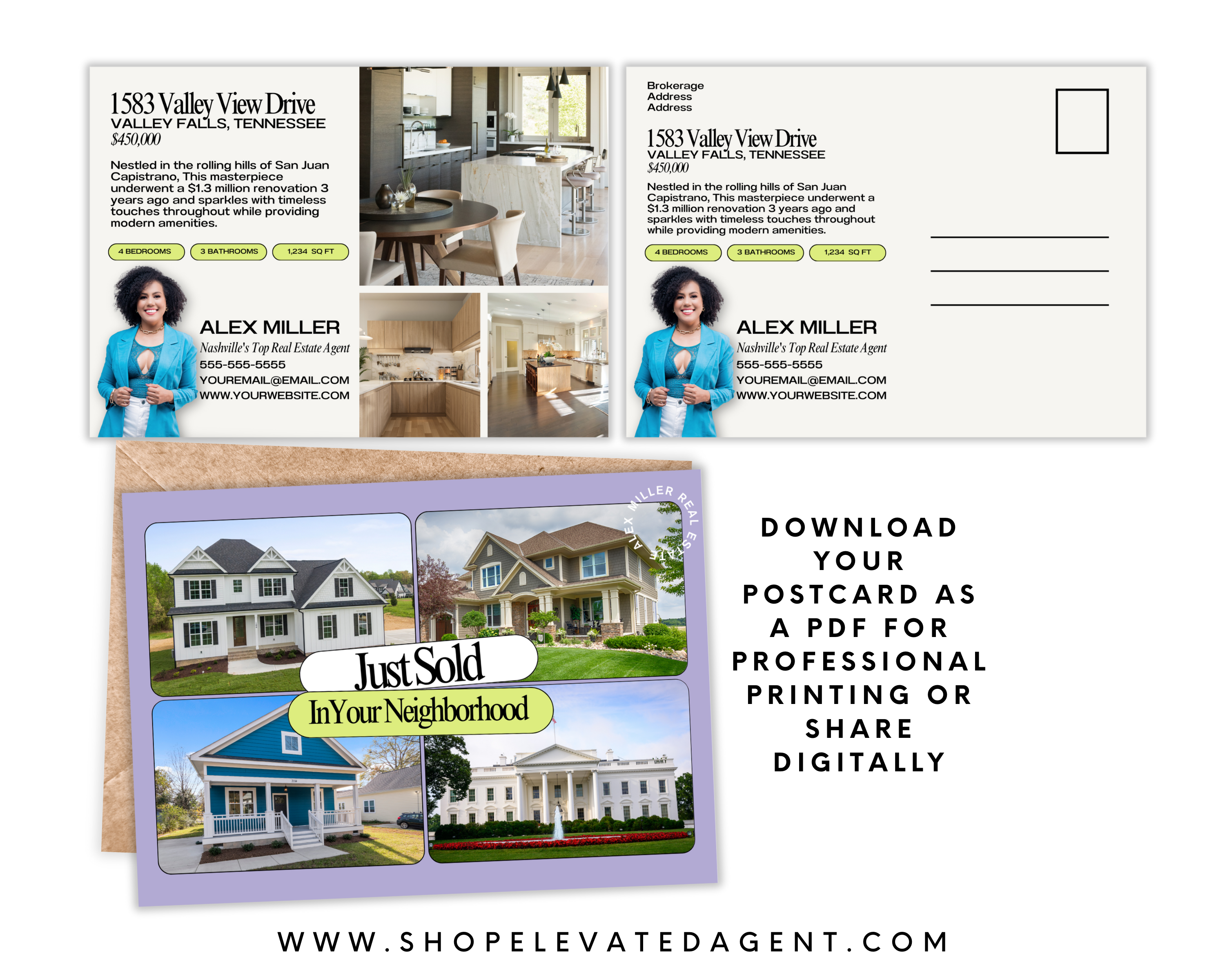 Just Listed Postcard Set 1