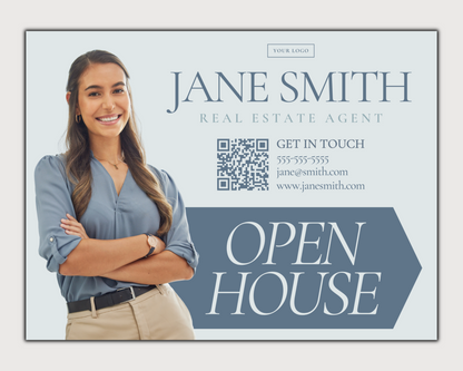 Open House Yard Sign, Real Estate Sign, Yard Sign Template, Realtor Marketing, Open House Flyer, Real Estate Template, Realtor Yard Sign