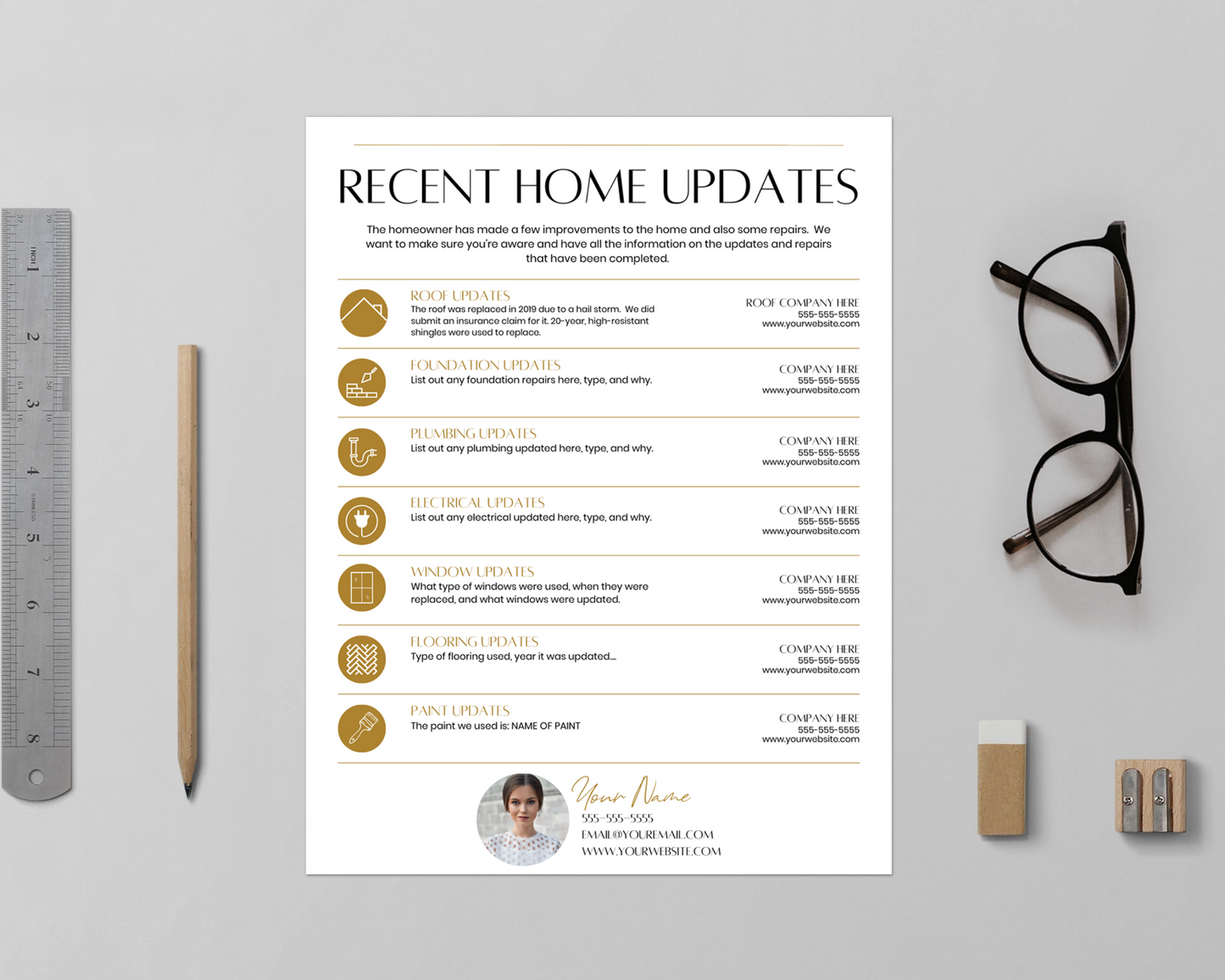 Home Update Flyer - Real Estate Template
