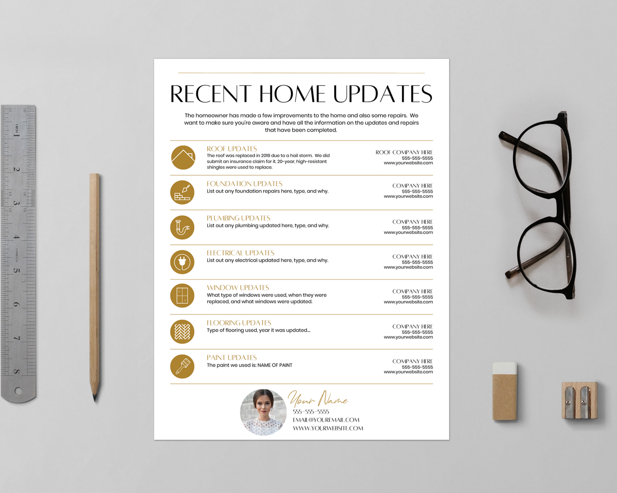 Home Update Flyer - Real Estate Template - Exclusive Brand Style ...