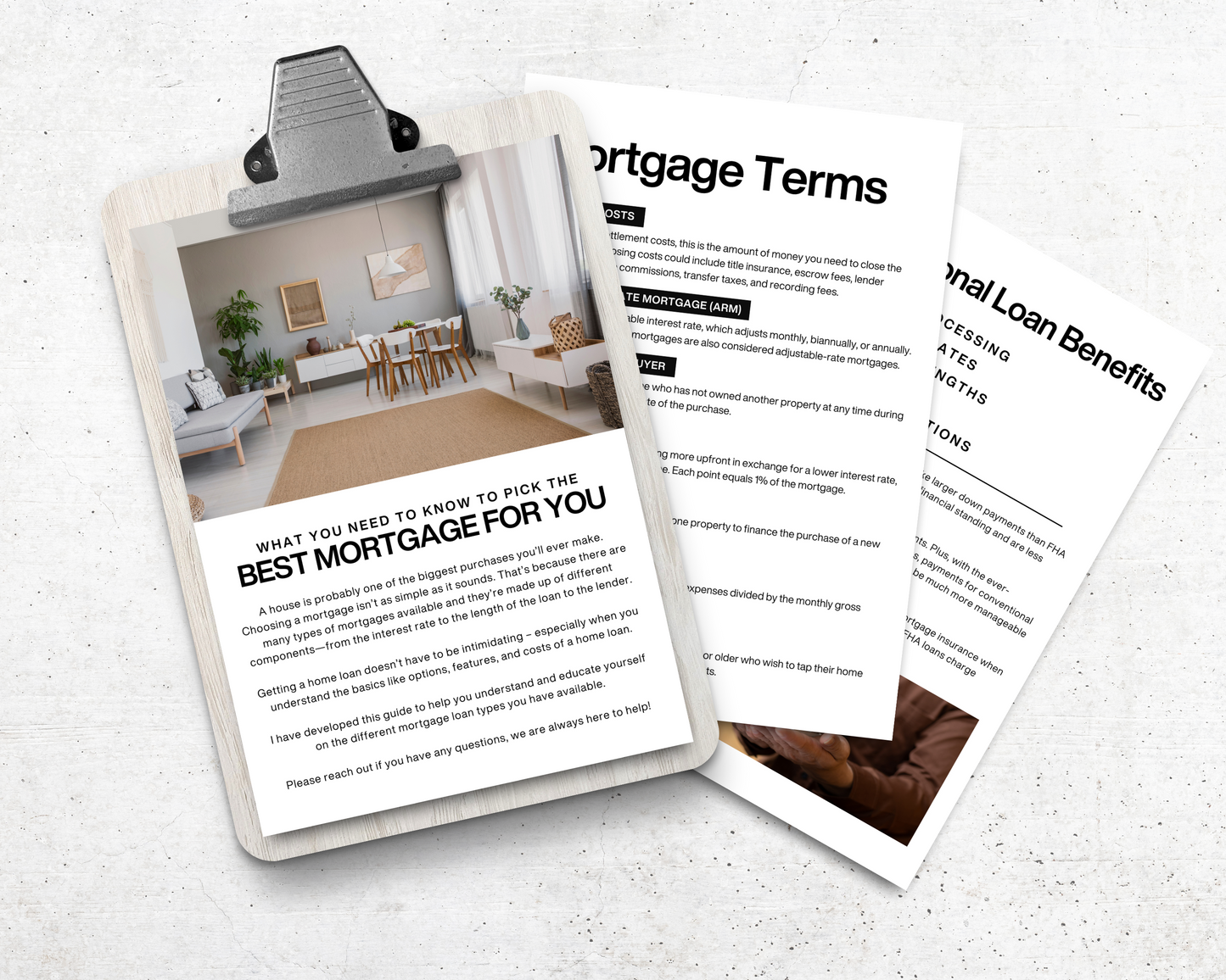 Home Mortgage Guide, Real Estate Template, Home Buyer Guide, Mortgage Marketing, Loan Officer Marketing, Real Estate Flyer, Buyer Packet