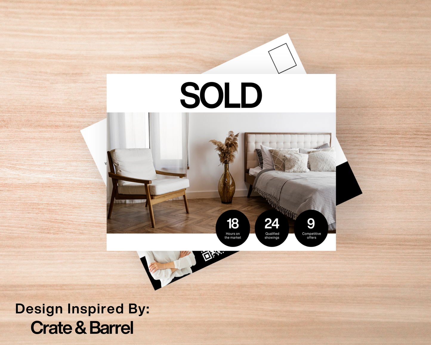 Real Estate Template - Classic Sold Fast Postcard 2