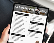 Classic Cleaning Before Closing Checklist
