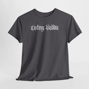 Listing Baddie Gothic Script White T-Shirt