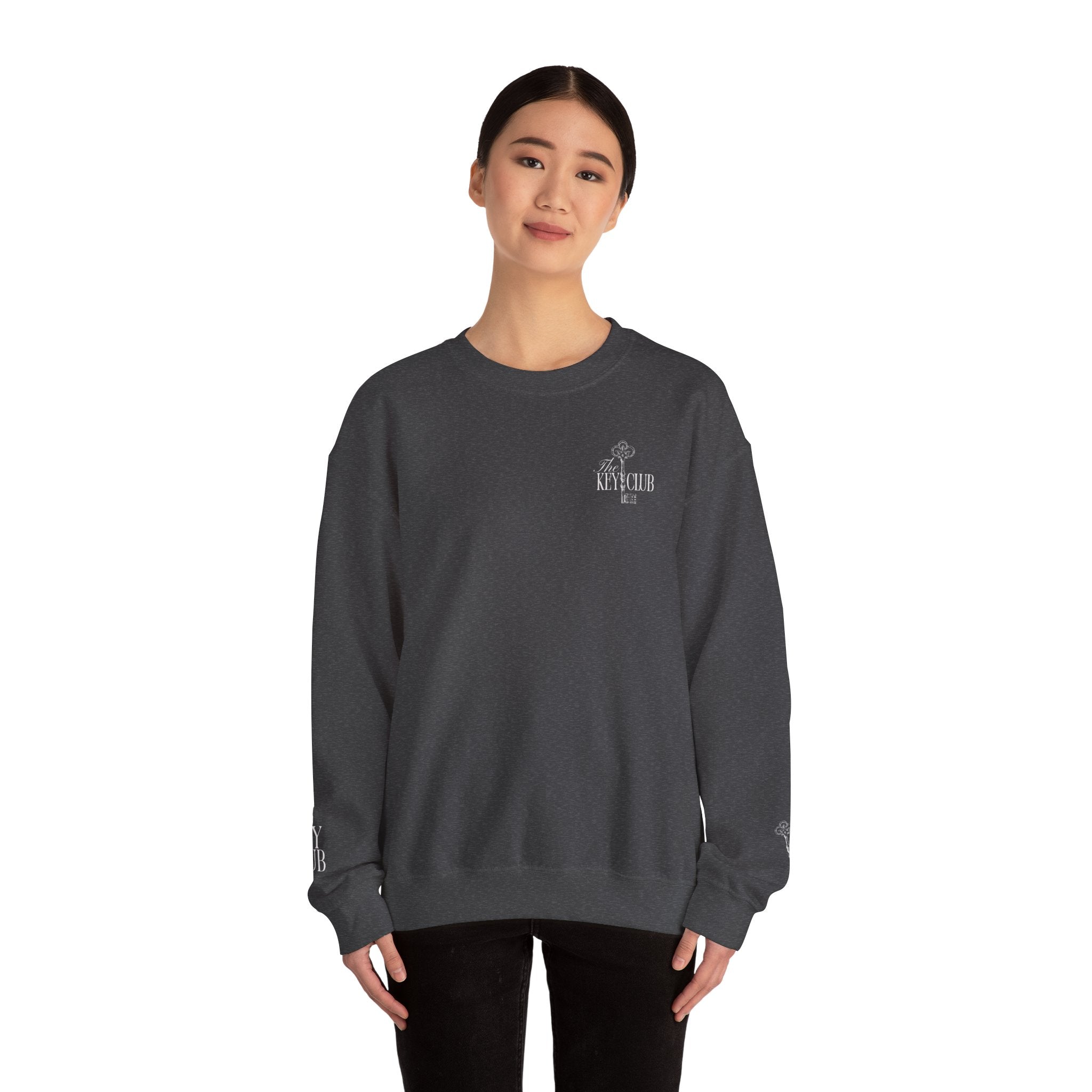 Key Club Vintage Key Crewneck Sweatshirt With Sleeves